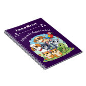 Custom Pet Overlord Cartoon Notitieboek (Rechterzijde)