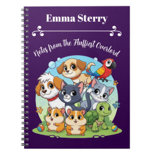 Custom Pet Overlord Cartoon Notitieboek