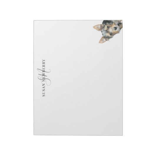 Custom Pet Personalized Large Notitieblok (Linkerzijde)