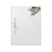 Custom Pet Personalized Monogram Large Notitieblok (Linkerzijde)