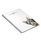 Custom Pet Personalized Monogram Notitieboek (Rechterzijde)