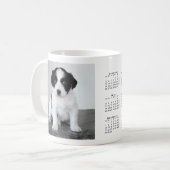 Custom Pet Photo 2025 Calendar Coffee Mok (Voorkant links)