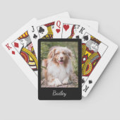 Custom Pet Photo and Name Script Pokerkaarten (Achterkant)