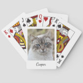 Custom Pet Photo and Name Script Pokerkaarten (Achterkant)