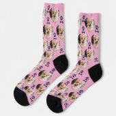 Custom Pet Photo and Paw Prints Socks Sokken (Links)