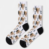 Custom Pet Photo and Paw Prints Socks Sokken (Links)