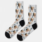 Custom Pet Photo and Paw Prints Socks Sokken (Links)