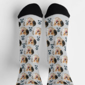 Custom Pet Photo and Paw Prints Socks Sokken (Top)