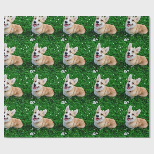 Custom Pet Photo Cadeaupapier (Vlak)