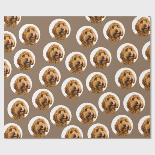 Custom Pet Photo Cadeaupapier (Vlak)