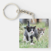 Custom Pet Photo Cat Keepsake Sleutelhanger (voorkant)