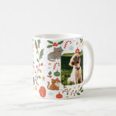 Custom Pet Photo Christmas Mug Gift for Pet Lovers Koffiemok (Voorkant rechts)