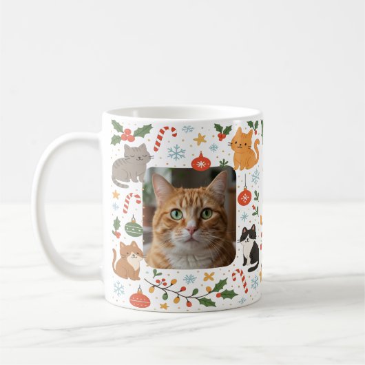 Custom Pet Photo Christmas Mug Gift for Pet Lovers Koffiemok (Links)