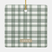 Custom Pet Photo Christmas Ornament (Achterkant)