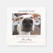 Custom Pet Photo Cocktail servetten voor bruilofte (Voorkant)