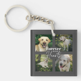 Custom Pet Photo Collage Memorial Keepslag Sleutelhanger
