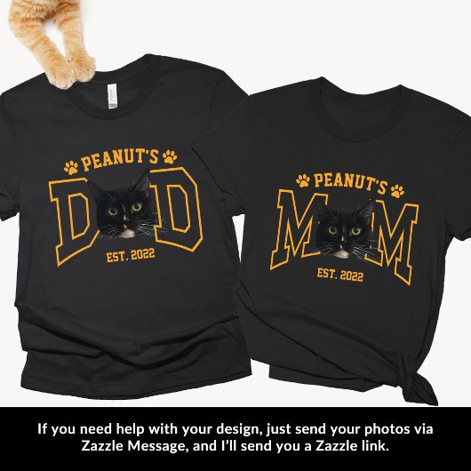 Custom Pet Photo Face for Dog Dad Cat Dad T-shirt