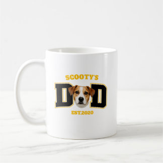Custom Pet Photo Face for Dog Dad Cat Dad Two-Tone Koffiemok