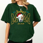 Custom Pet Photo Face with Santa Hat Christmas T-shirt