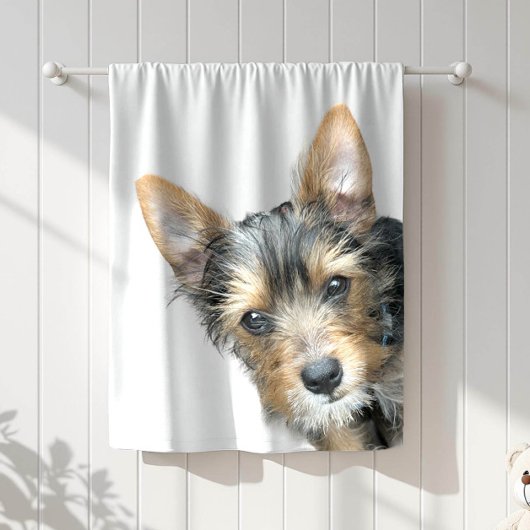 Custom Pet Photo Fleece Deken