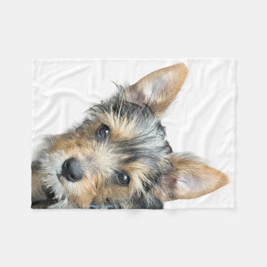 Custom Pet Photo Fleece Deken (Voorkant (Horizontaal))
