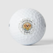 Custom Pet Photo Golf Ball - Uniek cadeau aan Golf Golfballen (Voorkant)