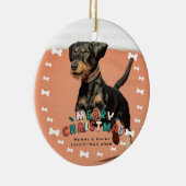 Custom Pet Photo Keramisch Ornament (Rechts)