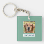 Custom Pet Photo Keychain | Personalized Pet Name  (voorkant)