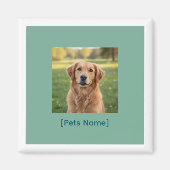 Custom Pet Photo Magnet | Personalized Name (Voorkant)