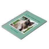 Custom Pet Photo & Name College Ruled Spiral       Notitieboek (Linkerzijde)