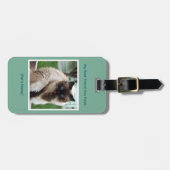 Custom Pet Photo & Name Double Sided Bagagelabel (Voorkant horizontaal)