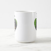 Custom Pet Photo Name, Minimal Modern Typography Koffiemok (Center)