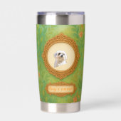 Custom Pet Photo & Name Tumbler Geïsoleerde Drinkbeker (Voorkant)