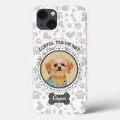 Custom Pet Photo Phone Case – "Koffie, thee of mij (Achterkant)