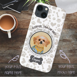 Custom Pet Photo Phone Case – "Koffie, thee of mij