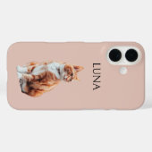 Custom Pet Photo Phone Case with Name (Achterkant (horizontaal))