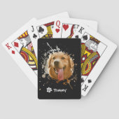 Custom Pet Photo Playing Cards with Name – Persona Pokerkaarten (Achterkant)