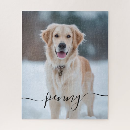 Custom Pet Photo Puzzle Personalized Elegant Gift Legpuzzel (Verticaal)