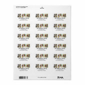 Custom Pet Photo Return Address Etiket (Full Sheet)