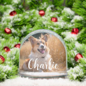 Custom Pet Photo Sneeuwbol (Kerstmis)
