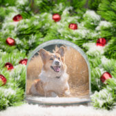 Custom Pet Photo Sneeuwbol (Kerstmis)