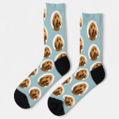 Custom Pet Photo Socks | Personalized Dog Face Sokken (Links)
