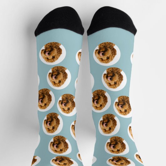 Custom Pet Photo Socks | Personalized Dog Face  Sokken (Top)