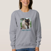 Custom Pet Photo Sweatshirt | Brushstroke Apparel (Voorkant)