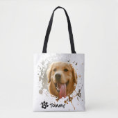 Custom Pet Photo Tote Bag with Name – All Over Pri (Voorkant)