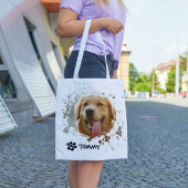 Custom Pet Photo Tote Bag with Name – All Over Pri