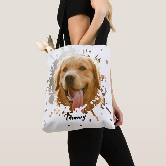 Custom Pet Photo Tote — Personalized Double-Sided  Bag (Dichtbij)