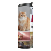 Custom Pet Photo Tumbler | Add Photos & Text Thermosbeker (Gedraaid links)