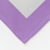 Custom Pet Photo Violet Cat Dog Pictures Fleece Deken (Hoek)