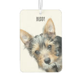 Custom Pet Photo with Name Luchtverfrisser (Achterkant)